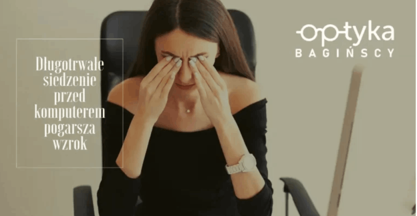 czy siedzenie przed komputerem pogarsza wzrok